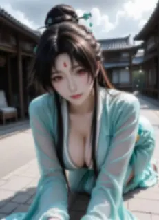 狐妖小红娘 东方淮竹 AI绘画 4