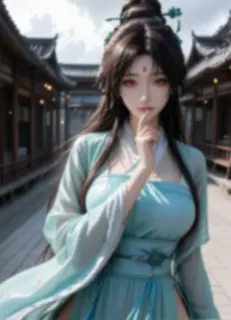 狐妖小红娘 东方淮竹 AI绘画 4