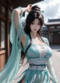 狐妖小红娘 东方淮竹 AI绘画 5