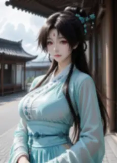 狐妖小红娘 东方淮竹 AI绘画 5