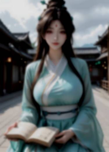 狐妖小红娘 东方淮竹 AI绘画 2